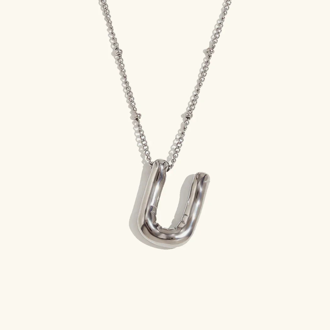 [Gaonasi]Balloon Gold Initial Necklace