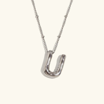 [Gaonasi]Balloon Gold Initial Necklace