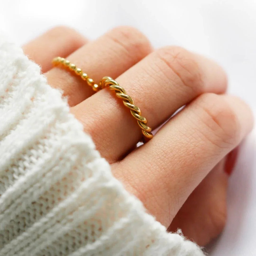 [Gaonasi]Melody Gold Twist Ring