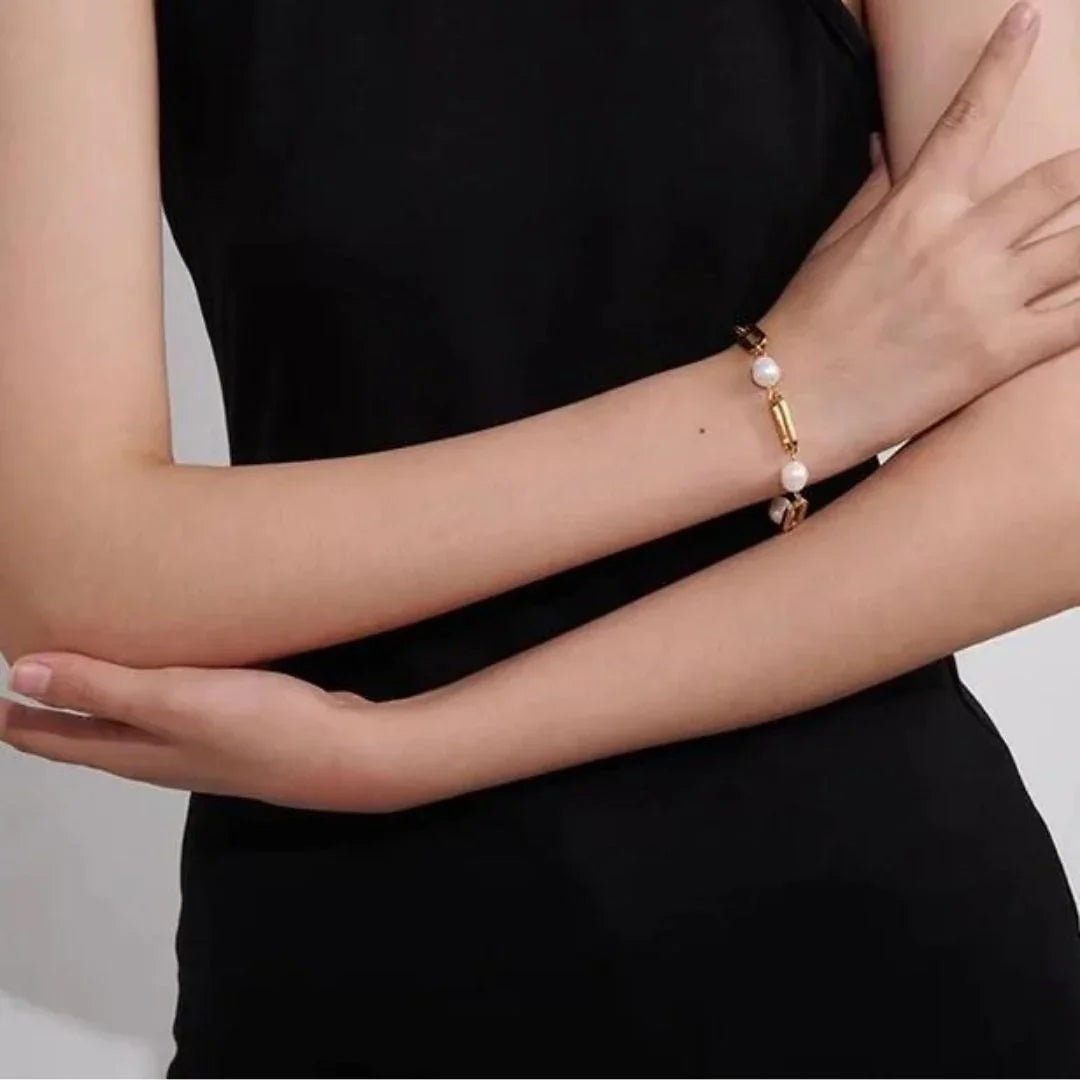 [Gaonasi]Janna Pearl Chain Bracelet