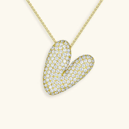 [Gaonasi]Bubble Initial Diamond Necklace