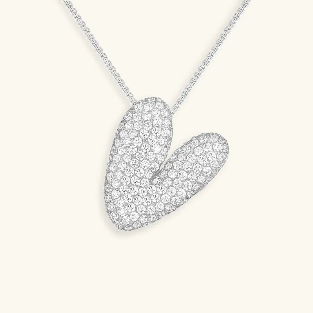[Gaonasi]Bubble Initial Diamond Necklace