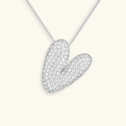 [Gaonasi]Bubble Initial Diamond Necklace
