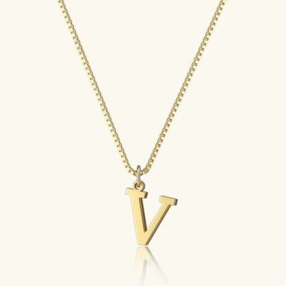 [Gaonasi]Therese Letter Initial Gold Necklace