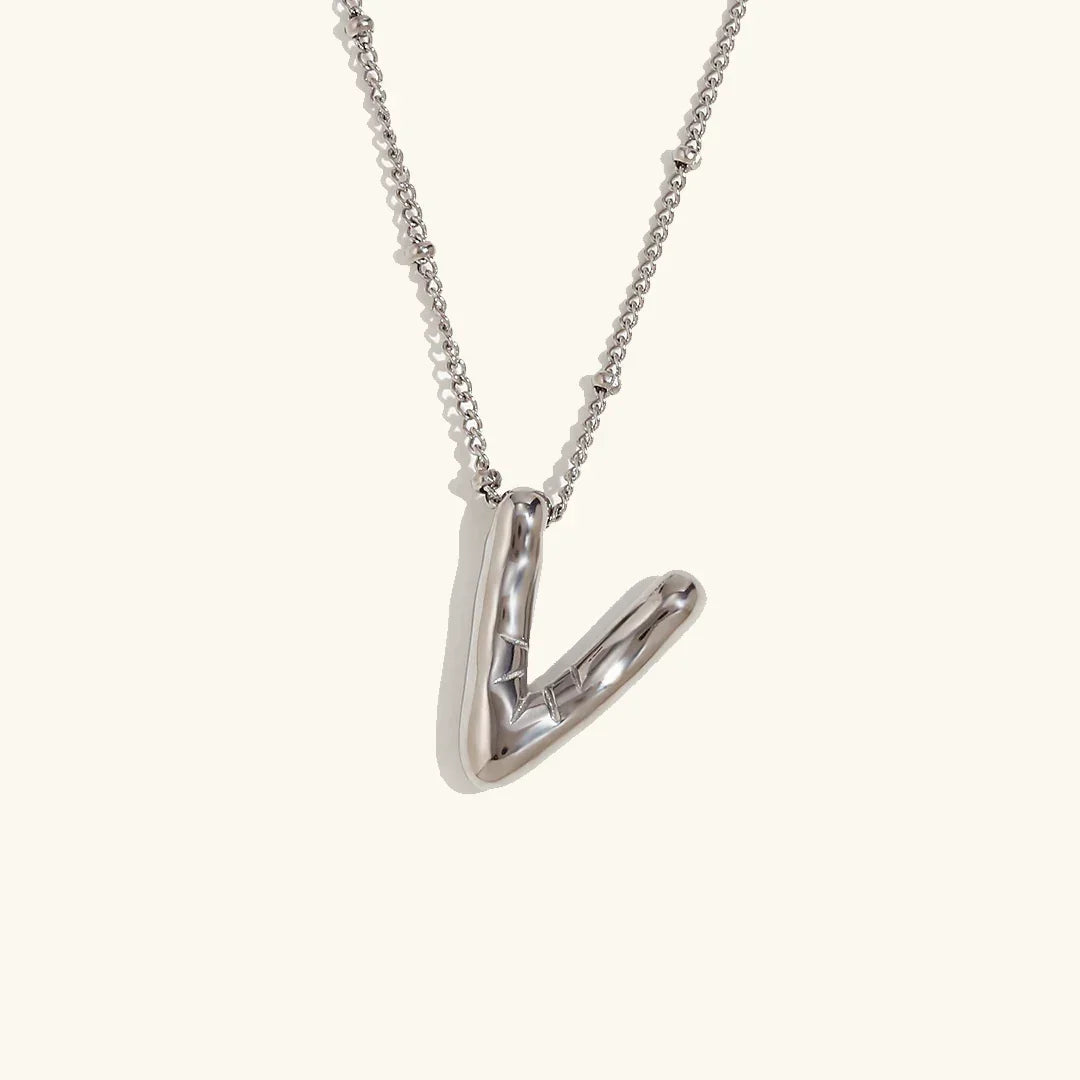 [Gaonasi]Balloon Gold Initial Necklace
