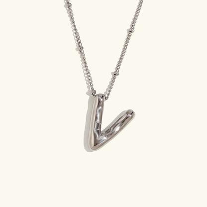 [Gaonasi]Balloon Gold Initial Necklace