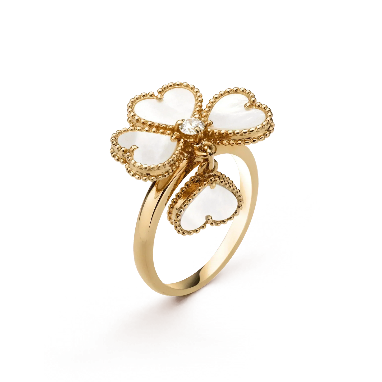 [Gaonasi]SWEET CLOVER WHITE MOP RING