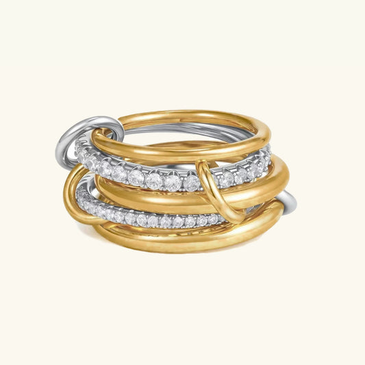 [Gaonasi]Vera Stacked Diamond Ring