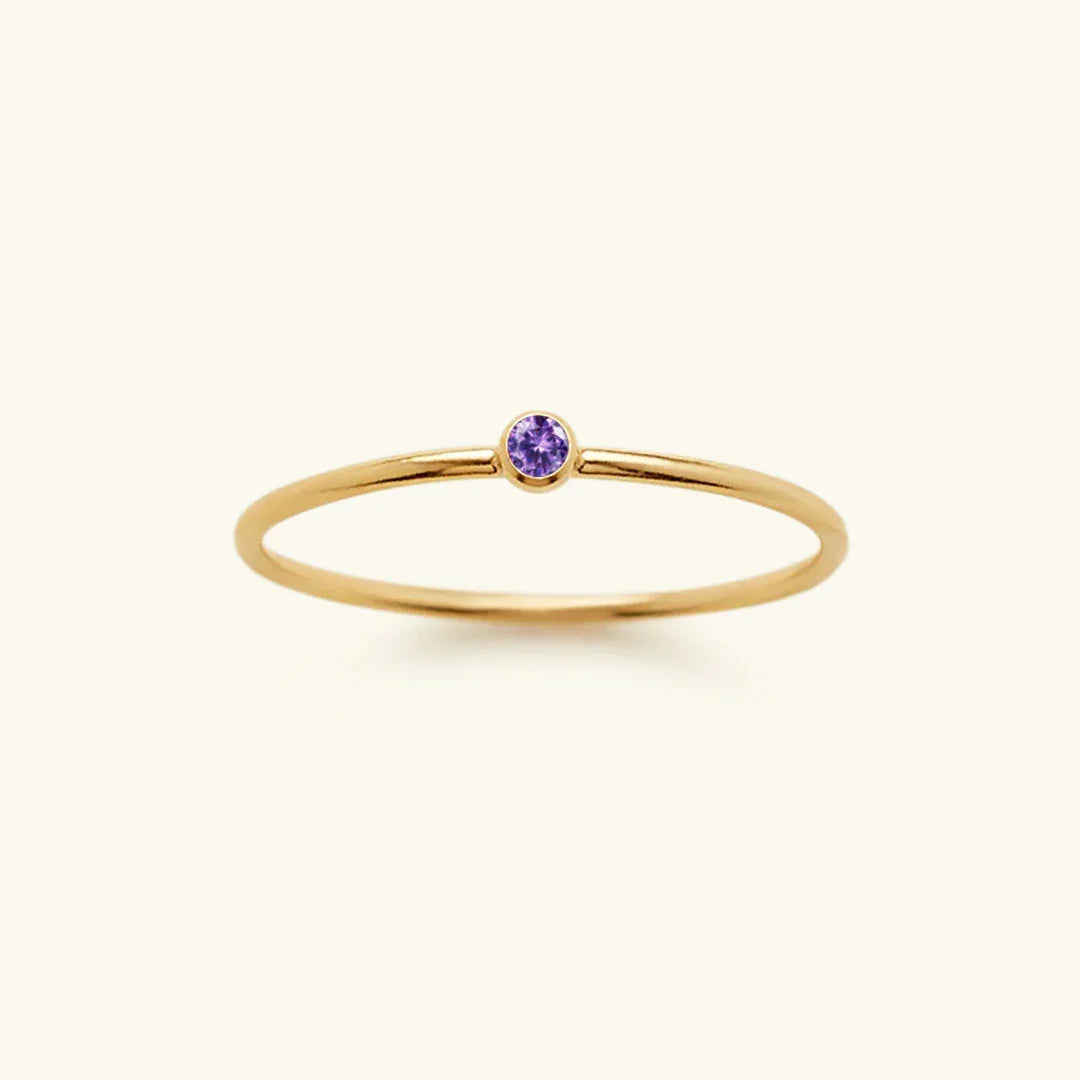 [Gaonasi]Amelia Birthstone Stacker Ring