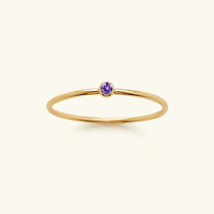 [Gaonasi]Amelia Birthstone Stacker Ring