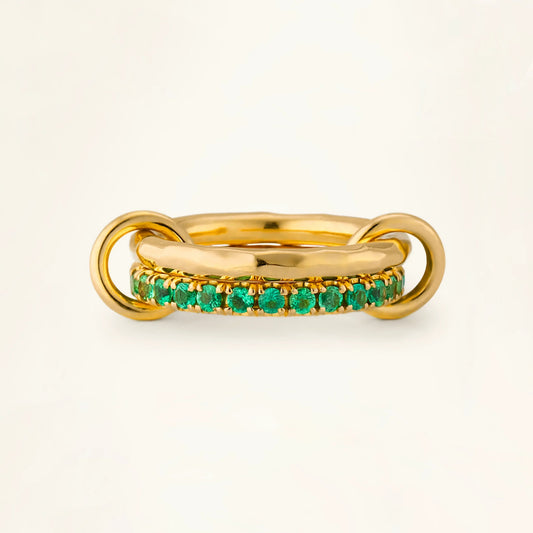 [Gaonasi]Viridian Stacked Diamond Ring
