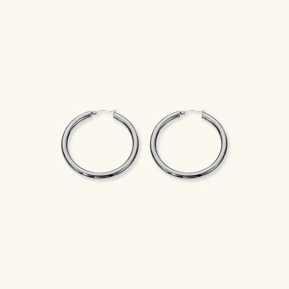 [Gaonasi]Wide Hoop Earrings
