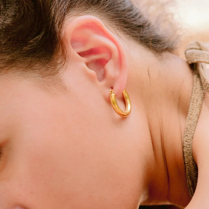 [Gaonasi]Wide Hoop Earrings