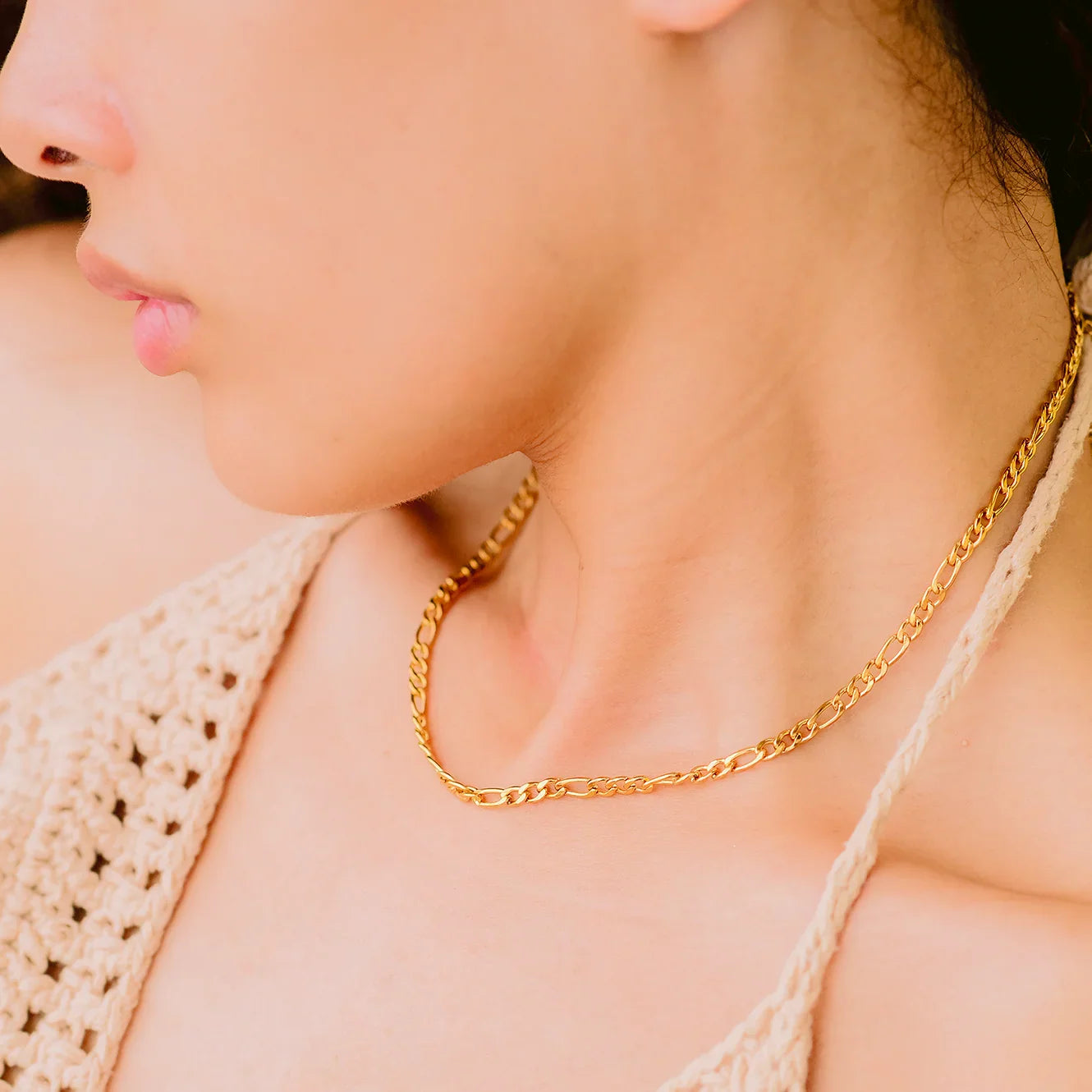 [Gaonasi]Willow Gold Chain Necklace
