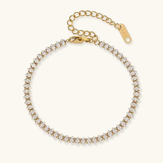 [Gaonasi]Wisteria Diamond Tennis Bracelet