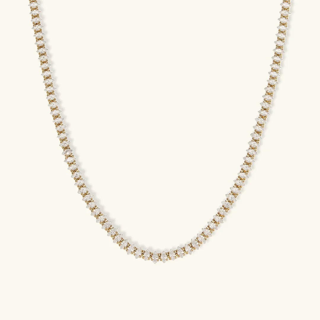 [Gaonasi]Wisteria Diamond Tennis Necklace
