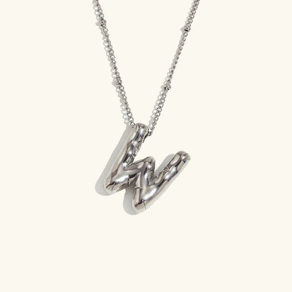 [Gaonasi]Balloon Gold Initial Necklace