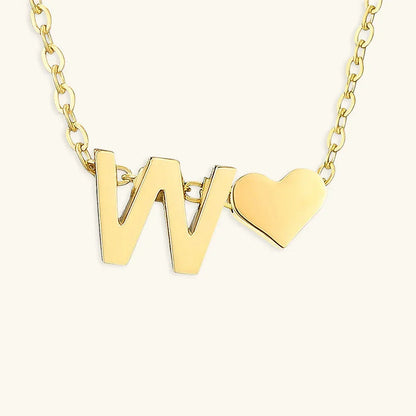 [Gaonasi]Ria Initial Letter Gold Necklace