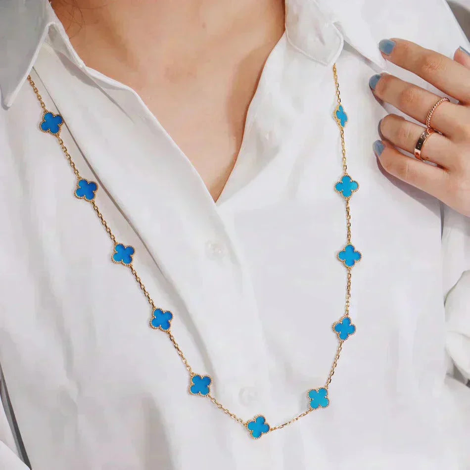 [Gaonasi]CLOVER 20 MOTIFS TURQUOISE GOLD