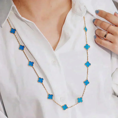 [Gaonasi]CLOVER 20 MOTIFS TURQUOISE GOLD