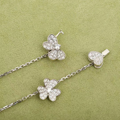 [Gaonasi]FRIVOLE SILVER 9 FLOWERS NECKLACE