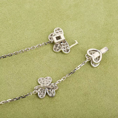[Gaonasi]FRIVOLE SILVER 9 FLOWERS NECKLACE