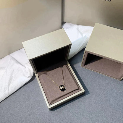 [Gaonasi]JEUX DE ROSE GOLD DIAMOND NECKLACE