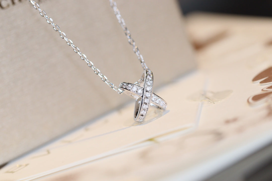 [Gaonasi]JEUX DE DIAMOND NECKLACE