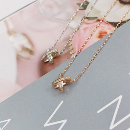 [Gaonasi]JEUX DE DIAMOND NECKLACE