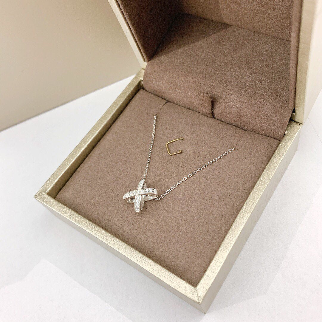 [Gaonasi]JEUX DE DIAMOND NECKLACE