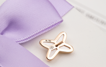 [Gaonasi]JEUX DE WHITE MOP PINK GOLD DIAMOND EARRINGS