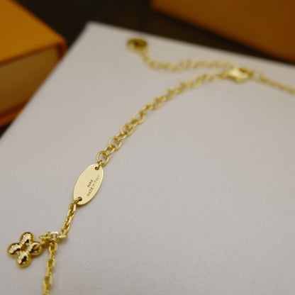 [Gaonasi]BLOOMING SUPPLE NECKLACE BRASS