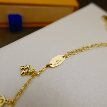 [Gaonasi]BLOOMING SUPPLE NECKLACE BRASS