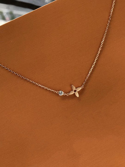 [Gaonasi]BLOSSOM PENDANT PINK GOLD AND DIAMOND