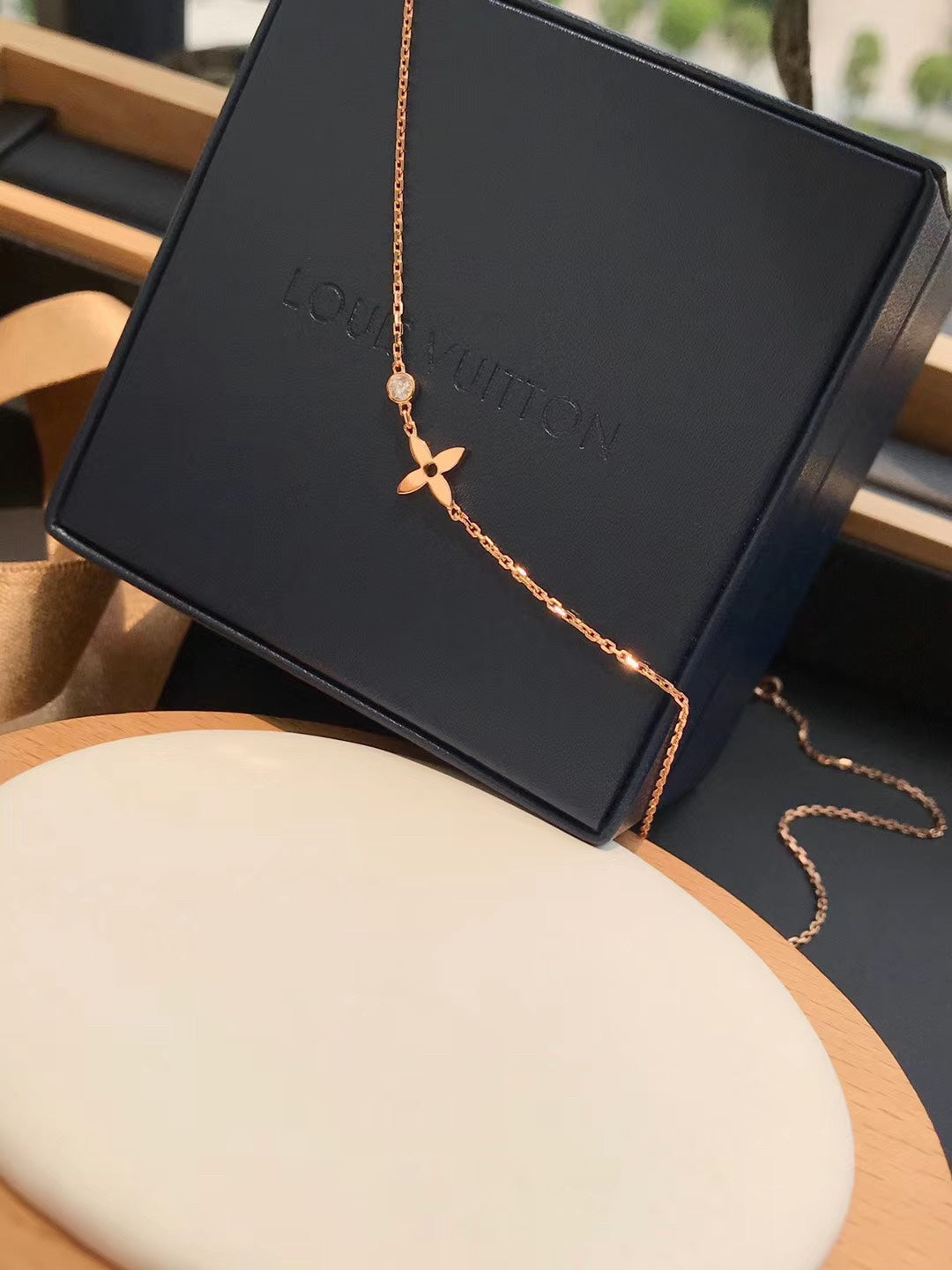 [Gaonasi]BLOSSOM PENDANT PINK GOLD AND DIAMOND
