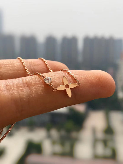 [Gaonasi]BLOSSOM PENDANT PINK GOLD AND DIAMOND