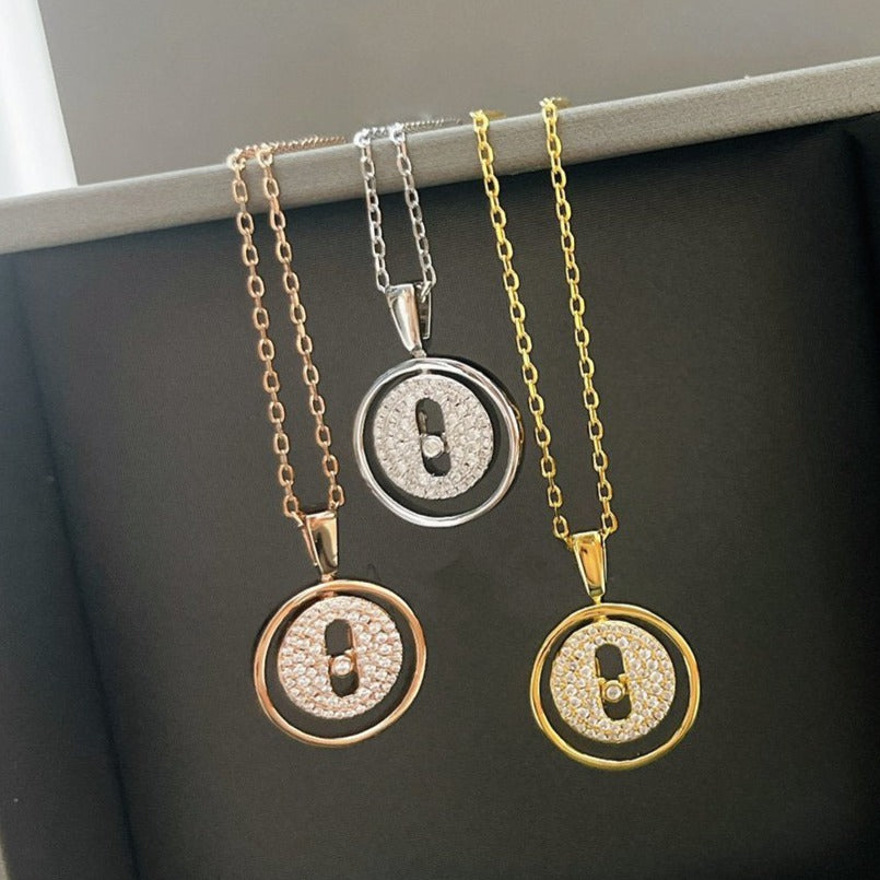 [Cadisa]LUCKY MOVER PM PAVED NECKLACE