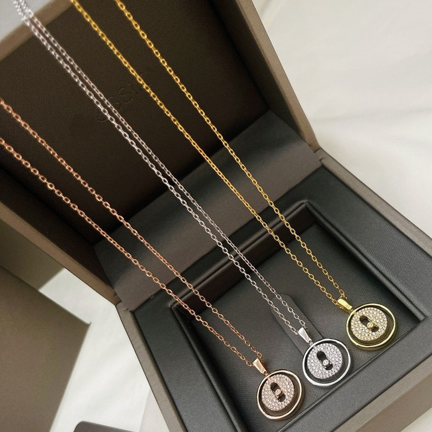 [Cadisa]LUCKY MOVER PM PAVED NECKLACE