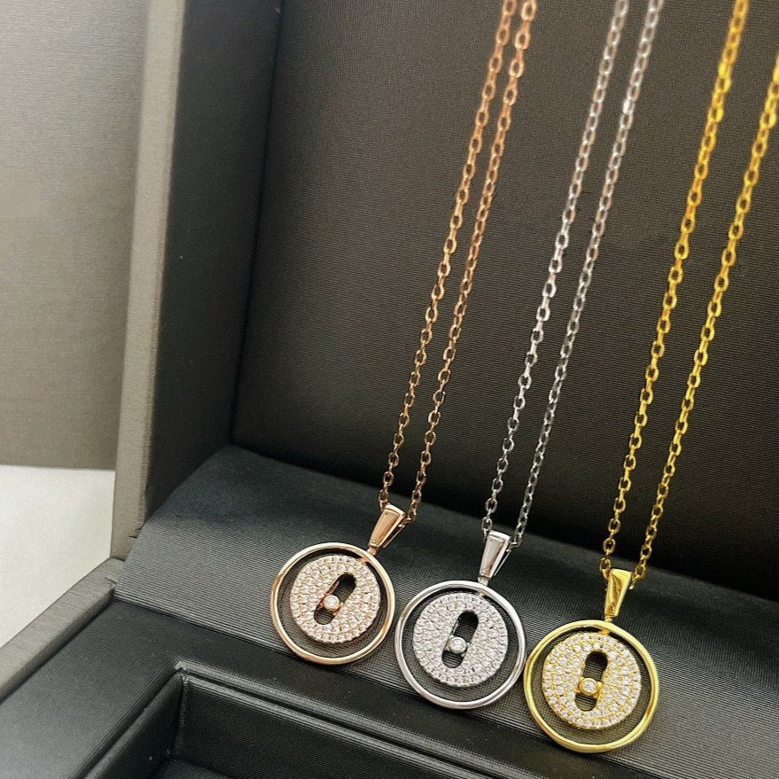 [Cadisa]LUCKY MOVER PM PAVED NECKLACE