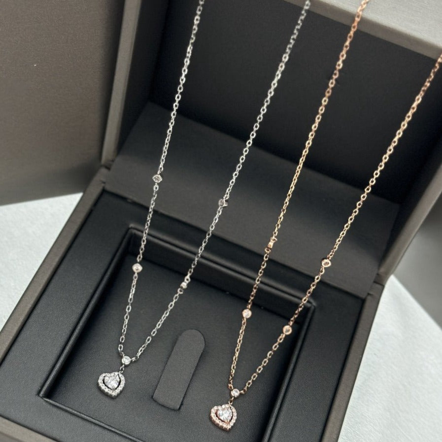 [Cadisa]JOY HEART DIAMOND NECKLACE