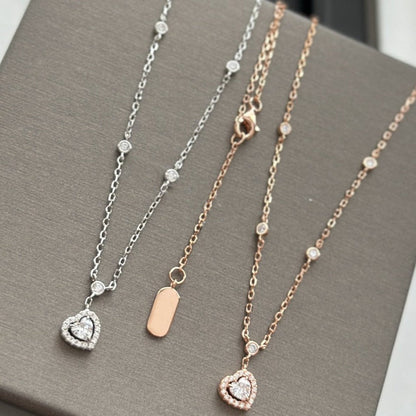 [Cadisa]JOY HEART DIAMOND NECKLACE