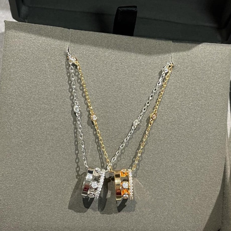 [Cadisa]CHAIN MOVE ROMANE PEDAND NECKLACE