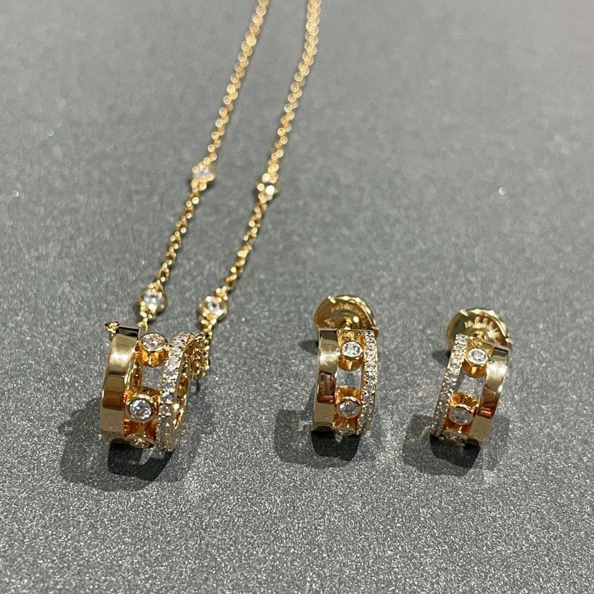 [Cadisa]CHAIN MOVE ROMANE PEDAND NECKLACE