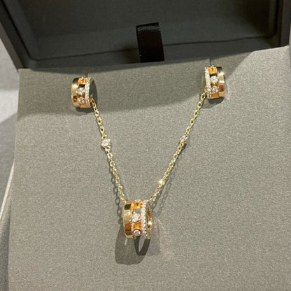 [Cadisa]CHAIN MOVE ROMANE PEDAND NECKLACE