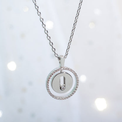 [Cadisa]LUCKY MOVE PM NECKLACE SILVER DIAMOND
