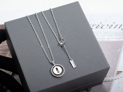 [Cadisa]LUCKY MOVE PM NECKLACE SILVER DIAMOND