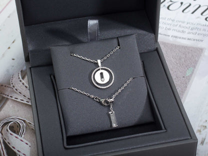 [Cadisa]LUCKY MOVE PM NECKLACE SILVER DIAMOND