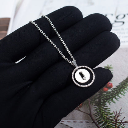 [Cadisa]LUCKY MOVE PM NECKLACE SILVER DIAMOND