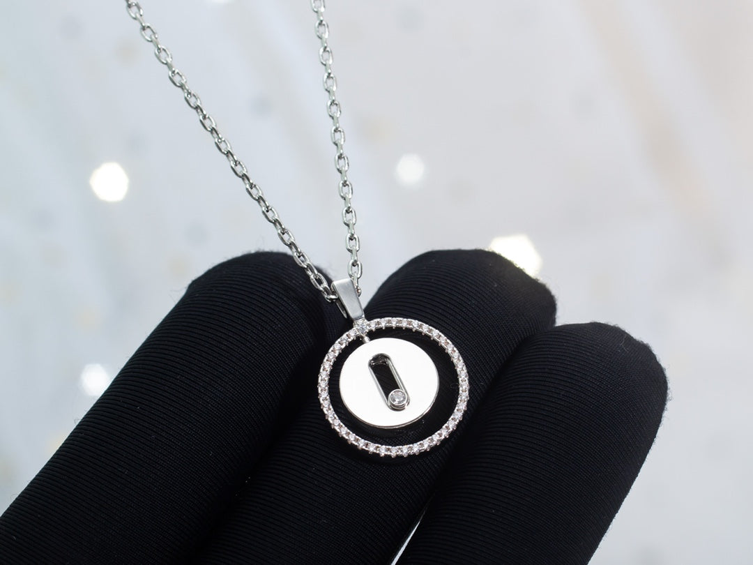 [Cadisa]LUCKY MOVE PM NECKLACE SILVER DIAMOND