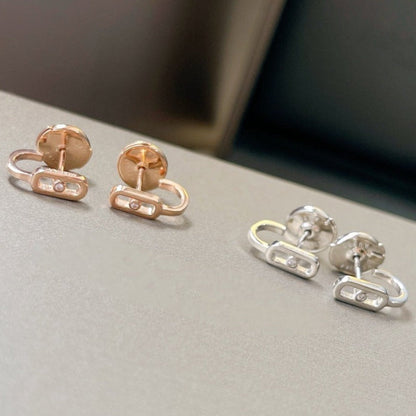 [Cadisa]CREOLES MOVE UNO MINI 1 DIAMOND EARRINGS